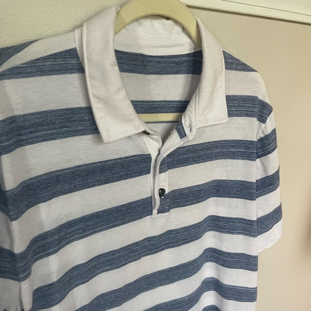 Banana Republic men’s striped soft polo shirt XL